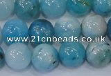 CHM204 15.5 inches 12mm round blue hemimorphite beads wholesale