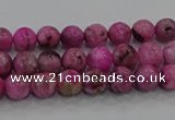 CHM220 15.5 inches 4mm round dyed hemimorphite beads wholesale