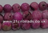 CHM222 15.5 inches 8mm round dyed hemimorphite beads wholesale