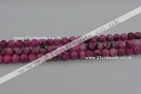 CHM222 15.5 inches 8mm round dyed hemimorphite beads wholesale