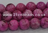 CHM223 15.5 inches 10mm round dyed hemimorphite beads wholesale