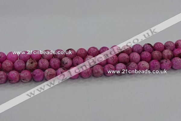 CHM223 15.5 inches 10mm round dyed hemimorphite beads wholesale