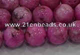 CHM225 15.5 inches 14mm round dyed hemimorphite beads wholesale