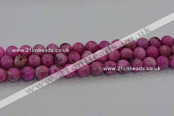 CHM225 15.5 inches 14mm round dyed hemimorphite beads wholesale