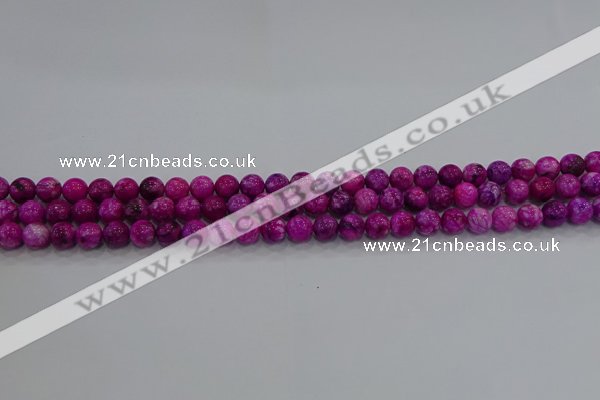 CHM228 15.5 inches 4mm round dyed hemimorphite beads wholesale