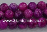 CHM230 15.5 inches 8mm round dyed hemimorphite beads wholesale