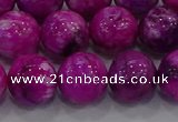 CHM233 15.5 inches 14mm round dyed hemimorphite beads wholesale