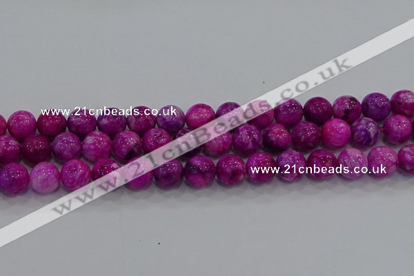 CHM233 15.5 inches 14mm round dyed hemimorphite beads wholesale