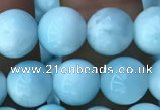 CHM302 15.5 inches 8mm round blue hemimorphite gemstone beads