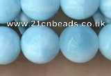 CHM303 15.5 inches 10mm round blue hemimorphite gemstone beads