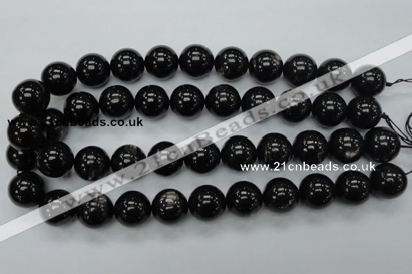 CHS04 15.5 inches 18mm round natural hypersthene gemstone beads