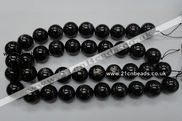 CHS05 15.5 inches 20mm round natural hypersthene gemstone beads