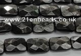 CHS35 15.5 inches 10*14mm faceted rectangle natural hypersthene beads