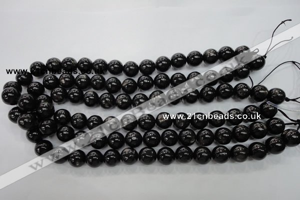 CHS53 15.5 inches 12mm round natural hypersthene beads