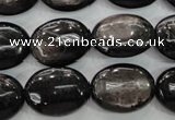 CHS74 15.5 inches 15*20mm oval natural hypersthene beads