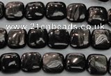 CHS80 15.5 inches 10*10mm square natural hypersthene beads