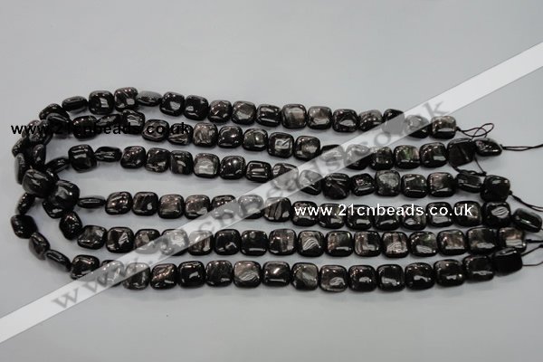 CHS80 15.5 inches 10*10mm square natural hypersthene beads