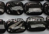 CHS92 15.5 inches 15*20mm rectangle natural hypersthene beads