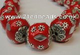 CIB101 17mm round fashion Indonesia jewelry beads wholesale