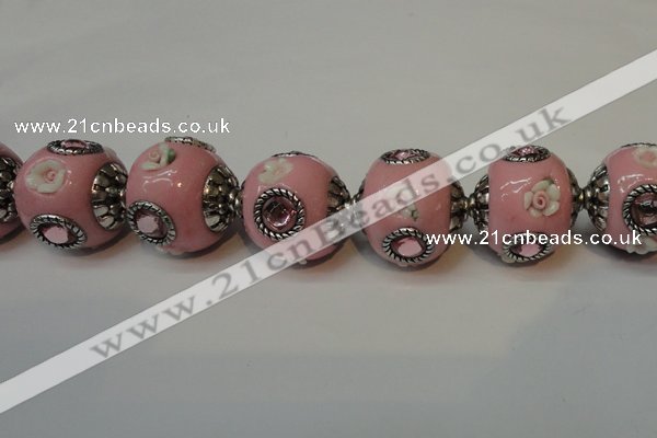 CIB120 19mm round fashion Indonesia jewelry beads wholesale