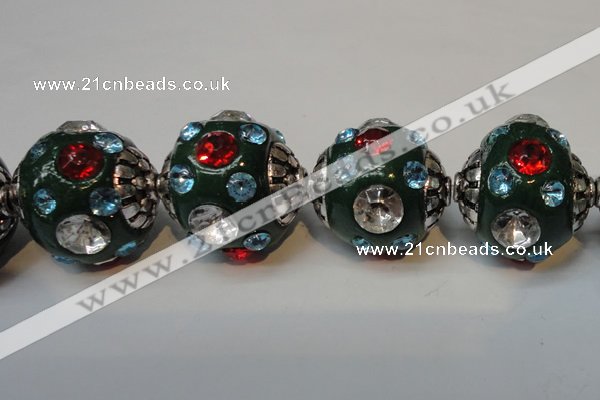 CIB121 19mm round fashion Indonesia jewelry beads wholesale