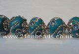 CIB122 19mm round fashion Indonesia jewelry beads wholesale