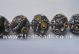 CIB124 19mm round fashion Indonesia jewelry beads wholesale