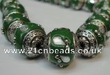 CIB145 18mm round fashion Indonesia jewelry beads wholesale