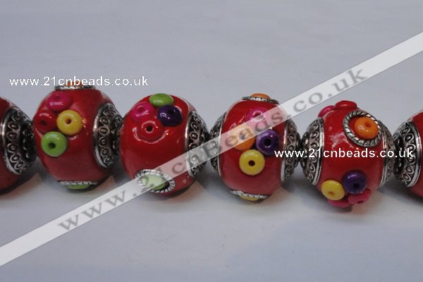 CIB150 21mm round fashion Indonesia jewelry beads wholesale