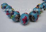 CIB152 21mm round fashion Indonesia jewelry beads wholesale