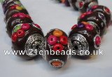 CIB153 21mm round fashion Indonesia jewelry beads wholesale