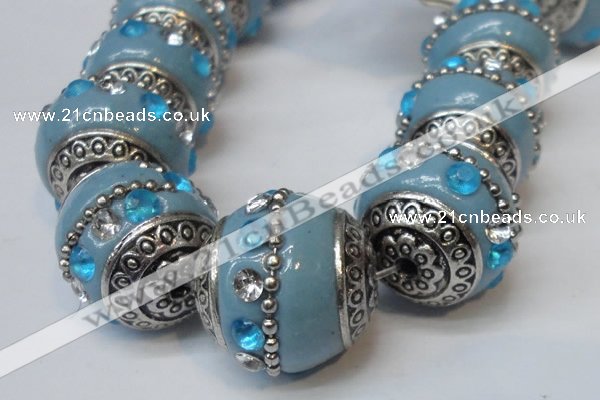 CIB170 19mm round fashion Indonesia jewelry beads wholesale