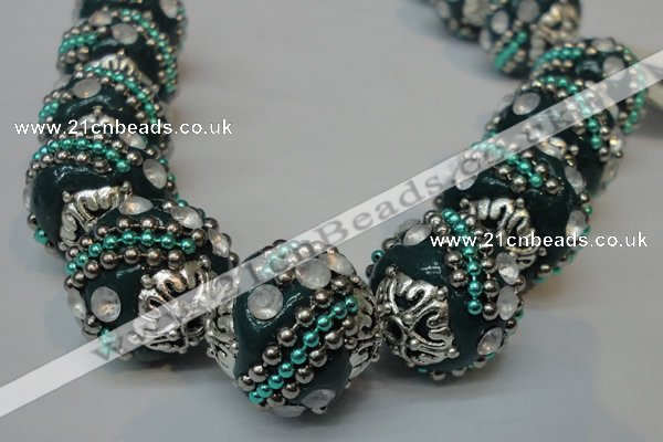 CIB183 18mm round fashion Indonesia jewelry beads wholesale