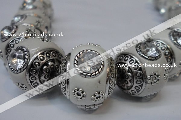 CIB190 19mm round fashion Indonesia jewelry beads wholesale