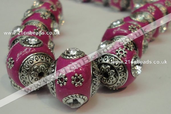 CIB192 19mm round fashion Indonesia jewelry beads wholesale