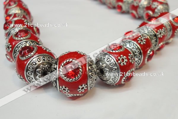 CIB193 19mm round fashion Indonesia jewelry beads wholesale