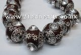 CIB194 19mm round fashion Indonesia jewelry beads wholesale