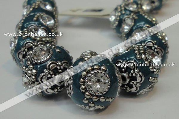 CIB201 19mm round fashion Indonesia jewelry beads wholesale