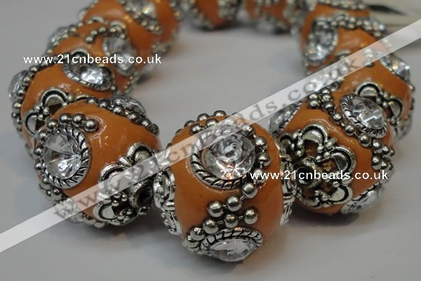 CIB202 19mm round fashion Indonesia jewelry beads wholesale