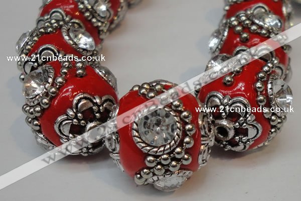 CIB203 19mm round fashion Indonesia jewelry beads wholesale
