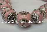 CIB210 17mm round fashion Indonesia jewelry beads wholesale