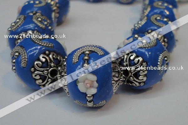 CIB212 17mm round fashion Indonesia jewelry beads wholesale