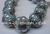 CIB223 18mm round fashion Indonesia jewelry beads wholesale