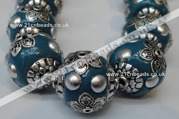 CIB224 18mm round fashion Indonesia jewelry beads wholesale