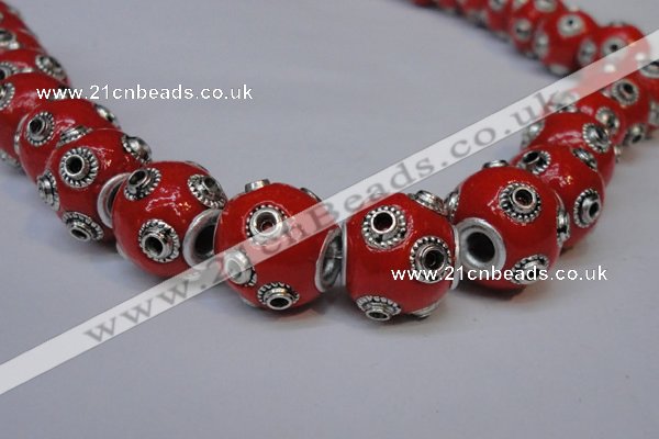 CIB230 13mm round fashion Indonesia jewelry beads wholesale