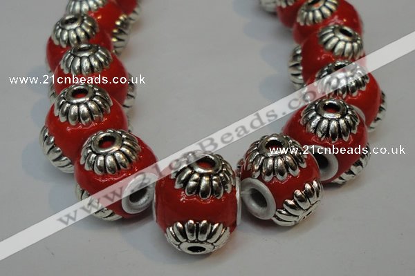 CIB234 14mm round fashion Indonesia jewelry beads wholesale