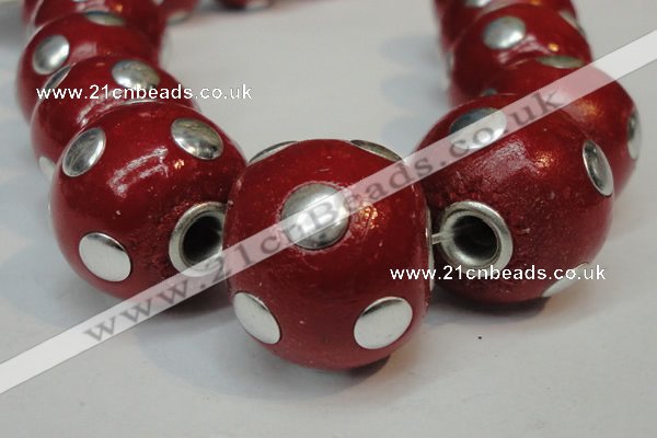 CIB240 18mm round fashion Indonesia jewelry beads wholesale