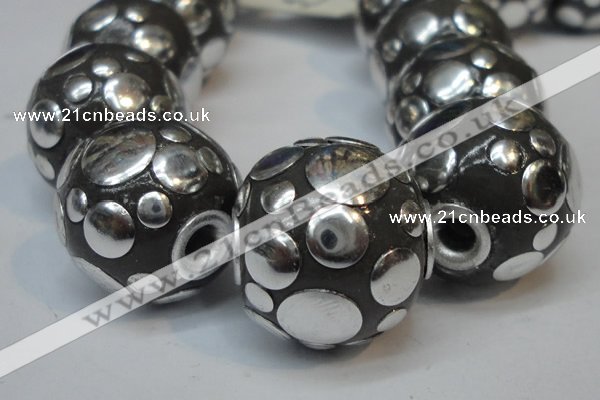 CIB244 18mm round fashion Indonesia jewelry beads wholesale