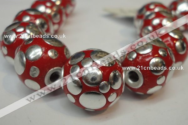 CIB248 18mm round fashion Indonesia jewelry beads wholesale