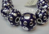 CIB252 22mm round fashion Indonesia jewelry beads wholesale